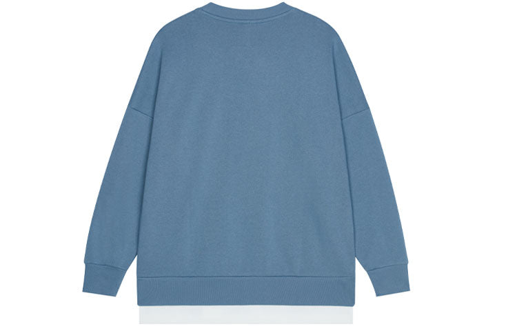 New Balance Logo Sweatshirt Asia Sizing 'Blue' AMT13345-WAB