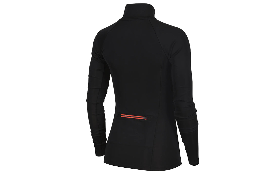 (WMNS) Air Jordan Slim Fit Stand Collar Sports Training Long Sleeves Gym Clothes 'Black' CW6510-010