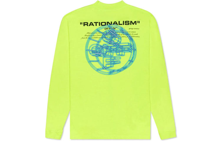 Off-White 3D Logo Printing Long Sleeve Men Yellow OMAB032R201850036288