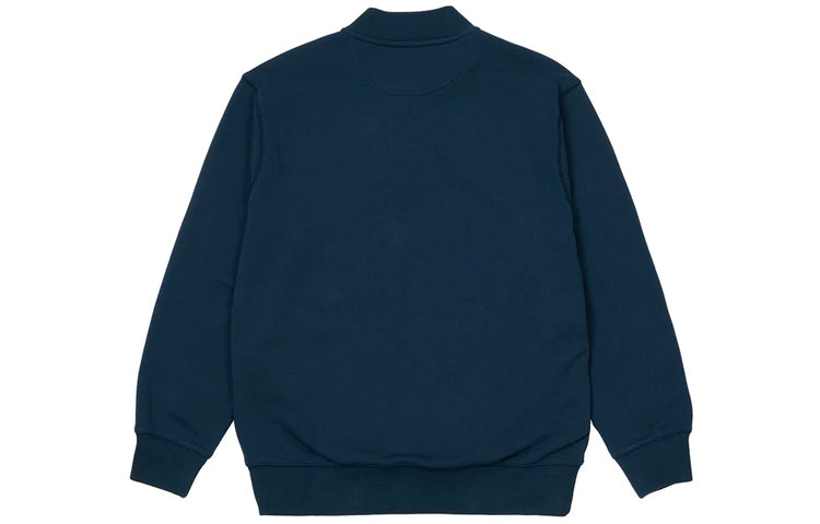 PALACE Button Round Neck Alphabet Unisex Navy Blue P20CS059