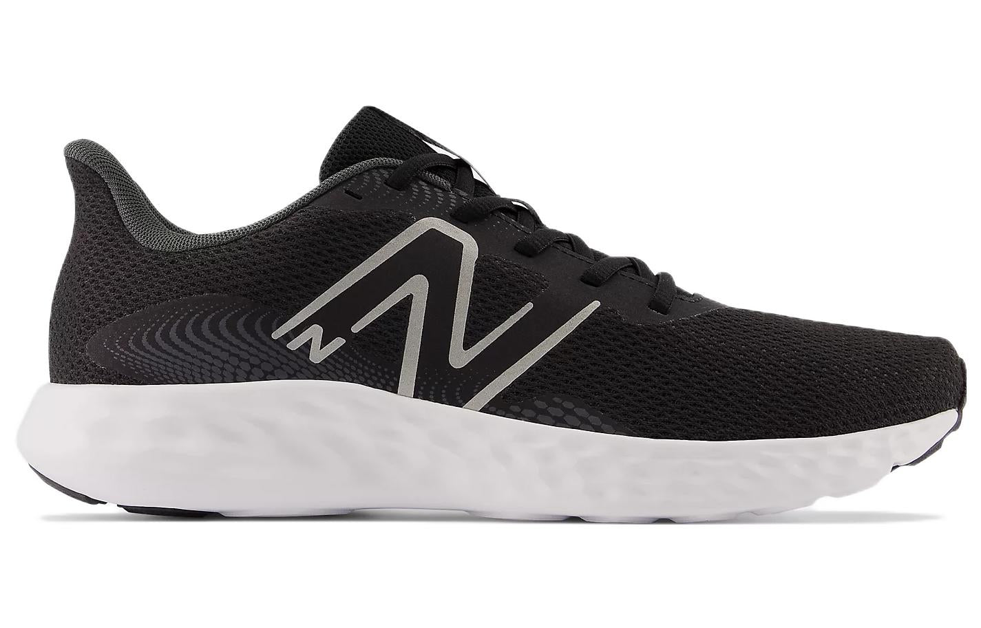 New Balance 411v3 Shoes 'Black Dark Silver Metallic' M411LB3
