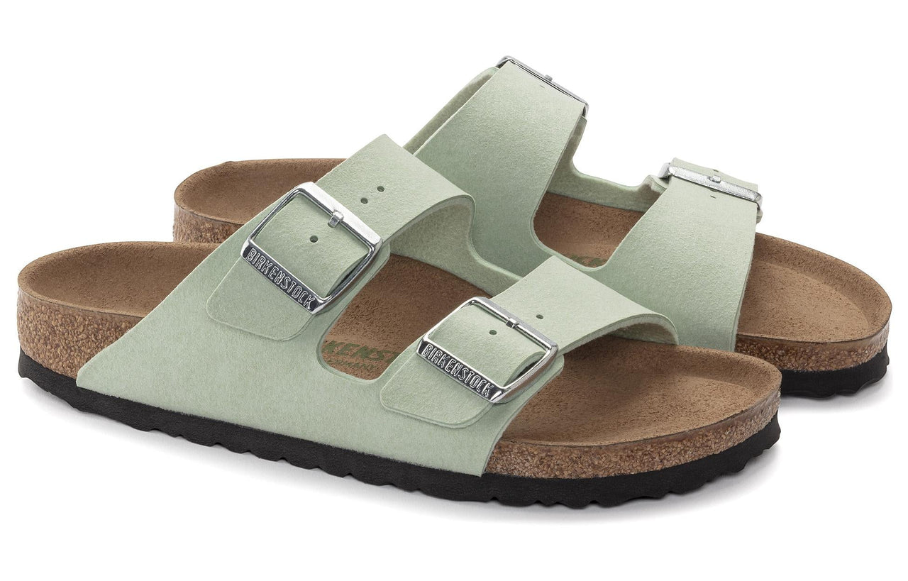 (WMNS) Birkenstock Arizona Vegan Synthetik Narrow Fit 'Soft Birki Vegan Matcha' 1024092
