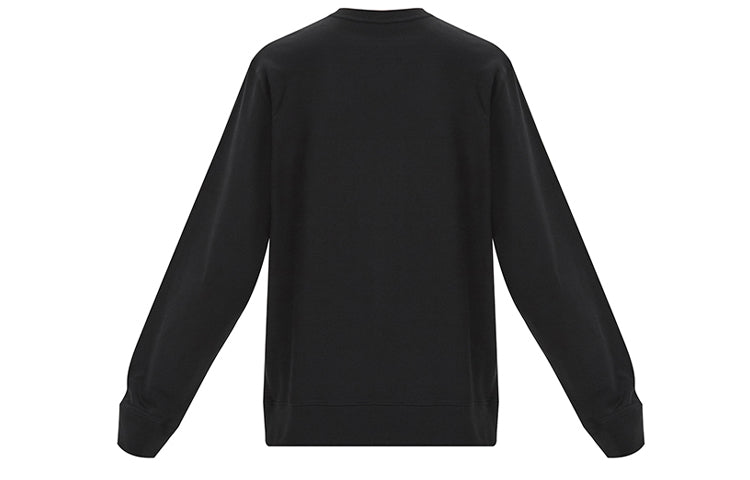 Men's Y-3 Logo Round Neck Loose Casual Black FJ0427