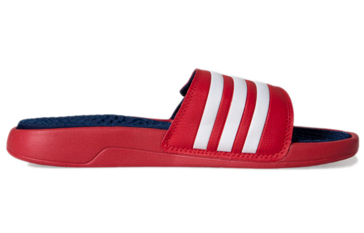 adidas Adissage Cozy Wear-resistant Shoe Red Unisex 'Red White' EG2140