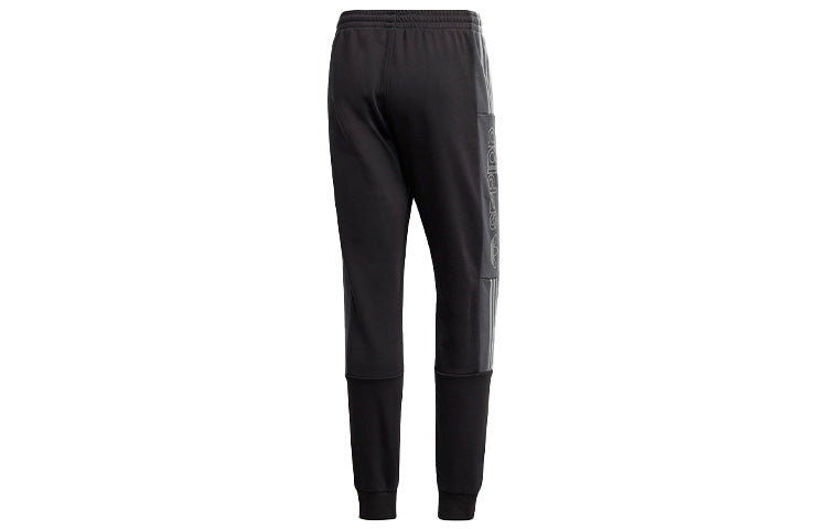 adidas originals Bx-20 Sweat logo Printing Colorblock Knit Bundle Feet Sports Pants Black GD5791