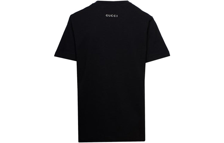 (WMNS) Gucci GG Apple Printed Short Sleeve Black 580762-XJB7U-1082