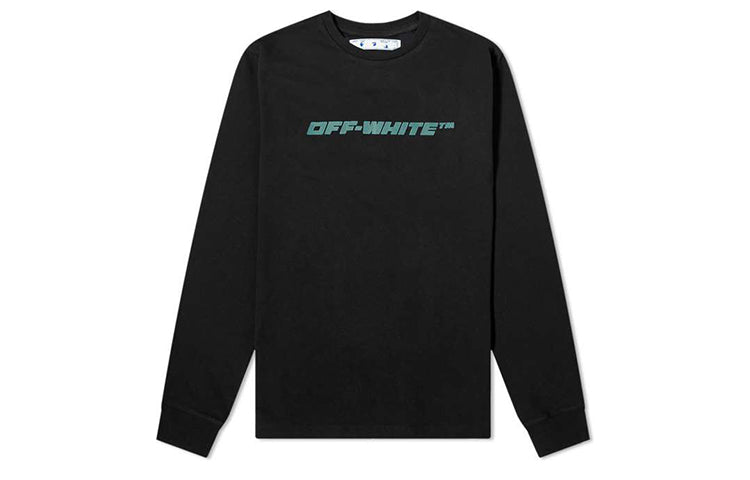 Off-White Character Alphabet Long Sleeves Black OMAB001E20JER0071055