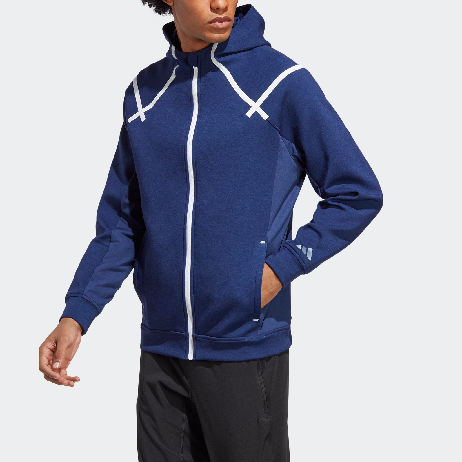 adidas Workout Teach Not Preach Full-Zip Jackets 'Blue' IB9018