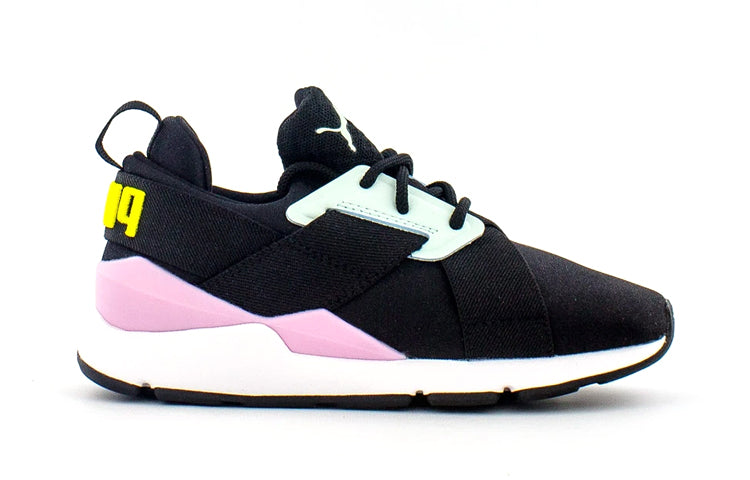 (PS) PUMA Muse Ps Running Shoes Black/Pink/White 367646-06