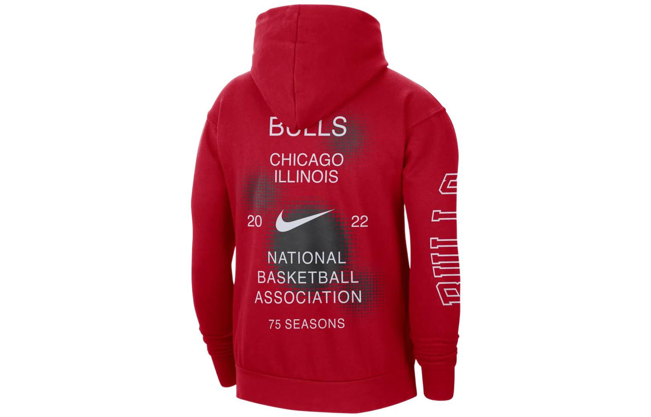 Men's Nike NBA Chicago Bulls Casual Fleece Pullover Red DH9448-657