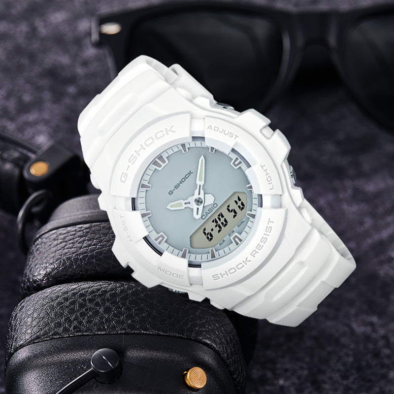 CASIO G-Shock Analog-Digital 'White' G-100CU-7A