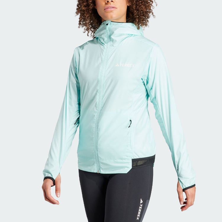 (WMNS) adidas Terrex Xperior Windweave Jacket 'Turquoise' HZ5317