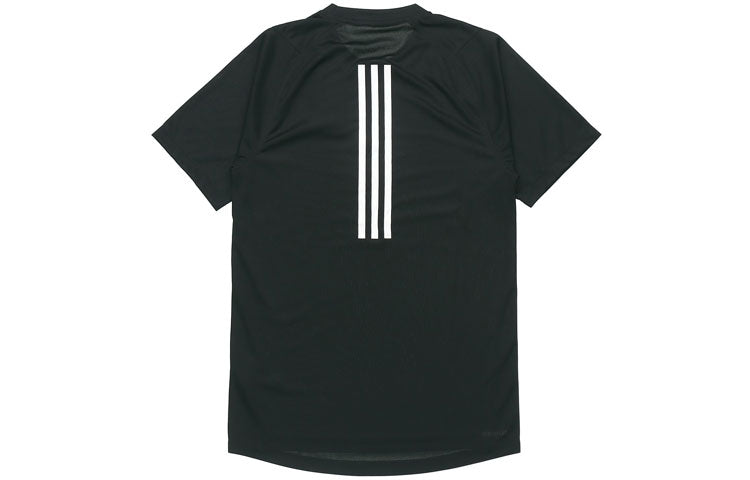 adidas Round-neckTrainingCasual SportsShort-sleeveTee Men Black DW9825