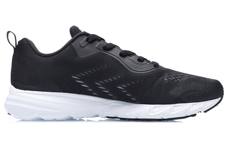 Li-Ning One Piece Lightweight Running Shoes 'Black White' ARBR005-2