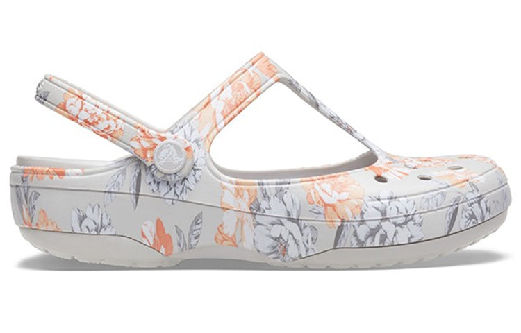 (WMNS) Crocs White Flowers Sandals 206525-96M