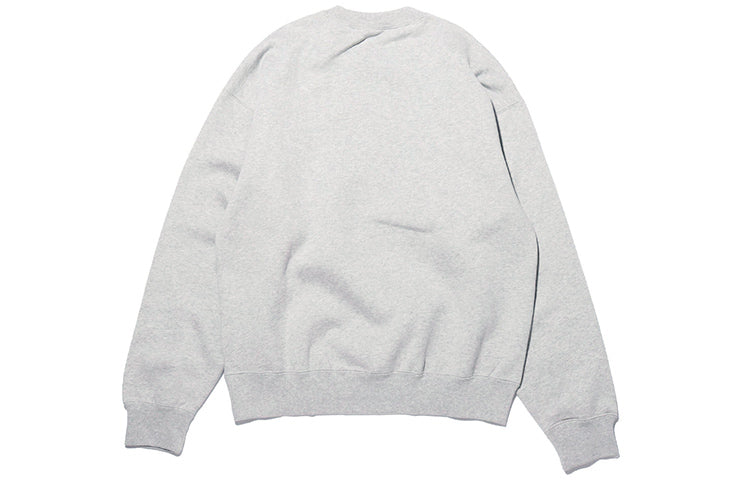 Nike Lab Fleece Crew Solid Color Stay Warm Sports Round Neck Pullover Gray DA0318-050