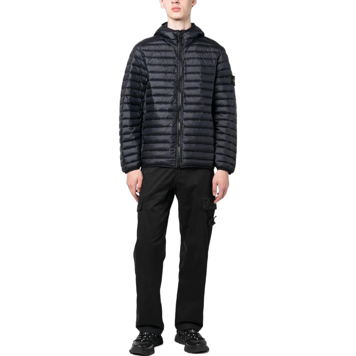 STONE ISLAND Lightweight Hooded Down Jacket 'Black' 781540324-V0029