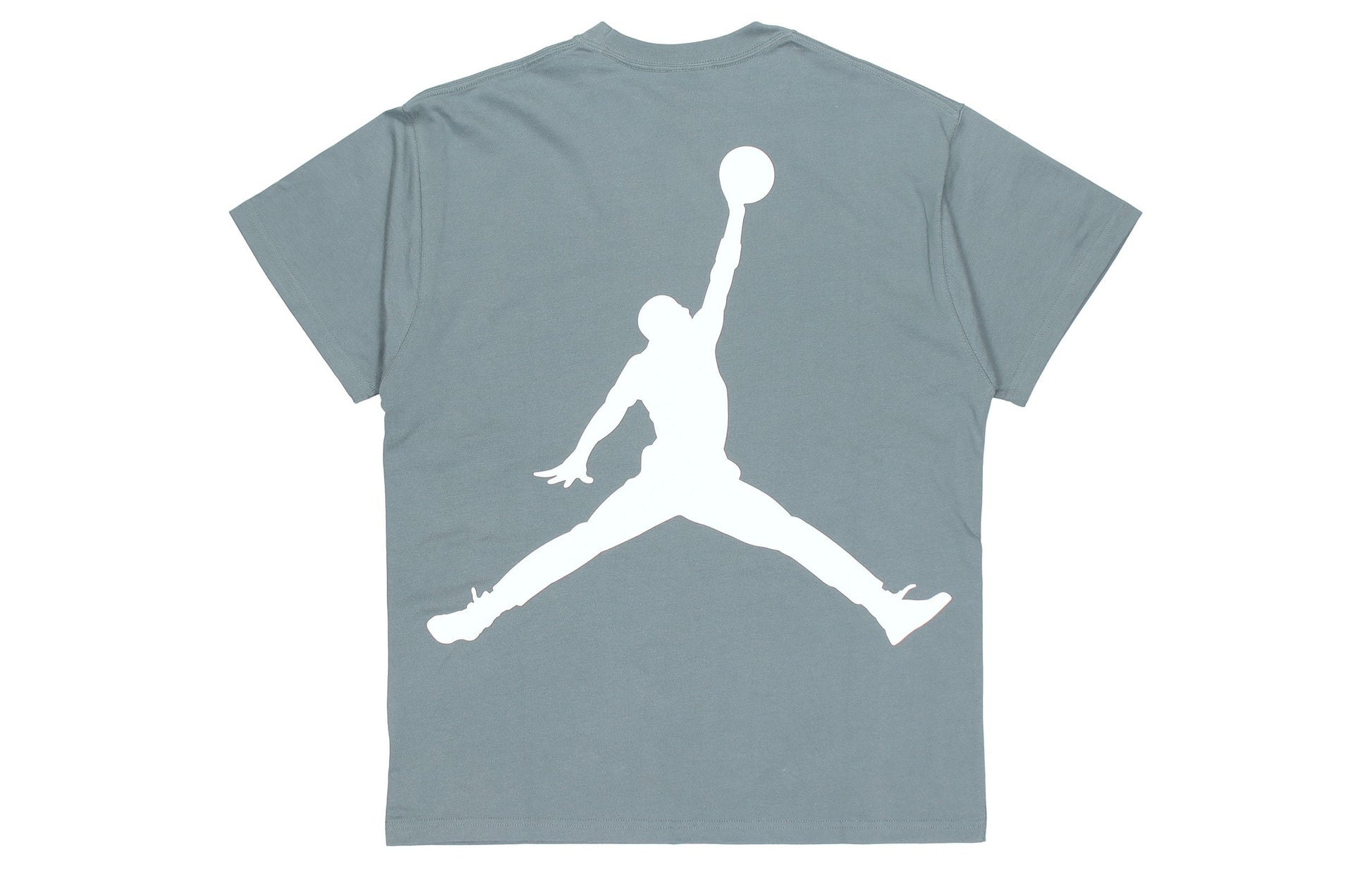 Air Jordan Large Logo Sports Round Neck Short Sleeve Green DQ4960-387