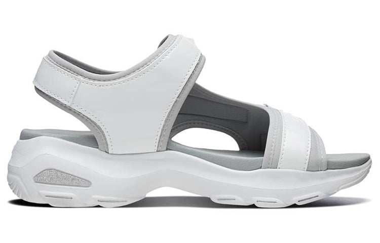 (WMNS) Skechers D'lites Ultra 'White Grey' 32381-WGY