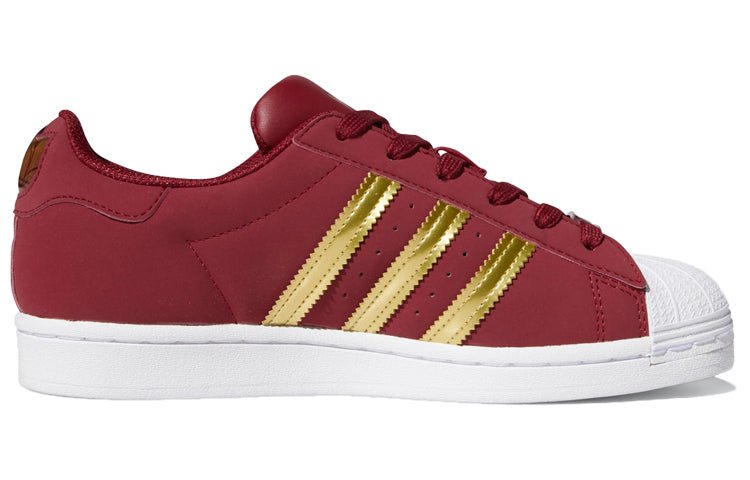 (WMNS) adidas Superstar 'Burgundy Gold Metallic' FZ2119
