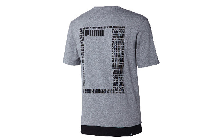 PUMA Logo Short Sleeve Summer Rebel Gray 853172-03