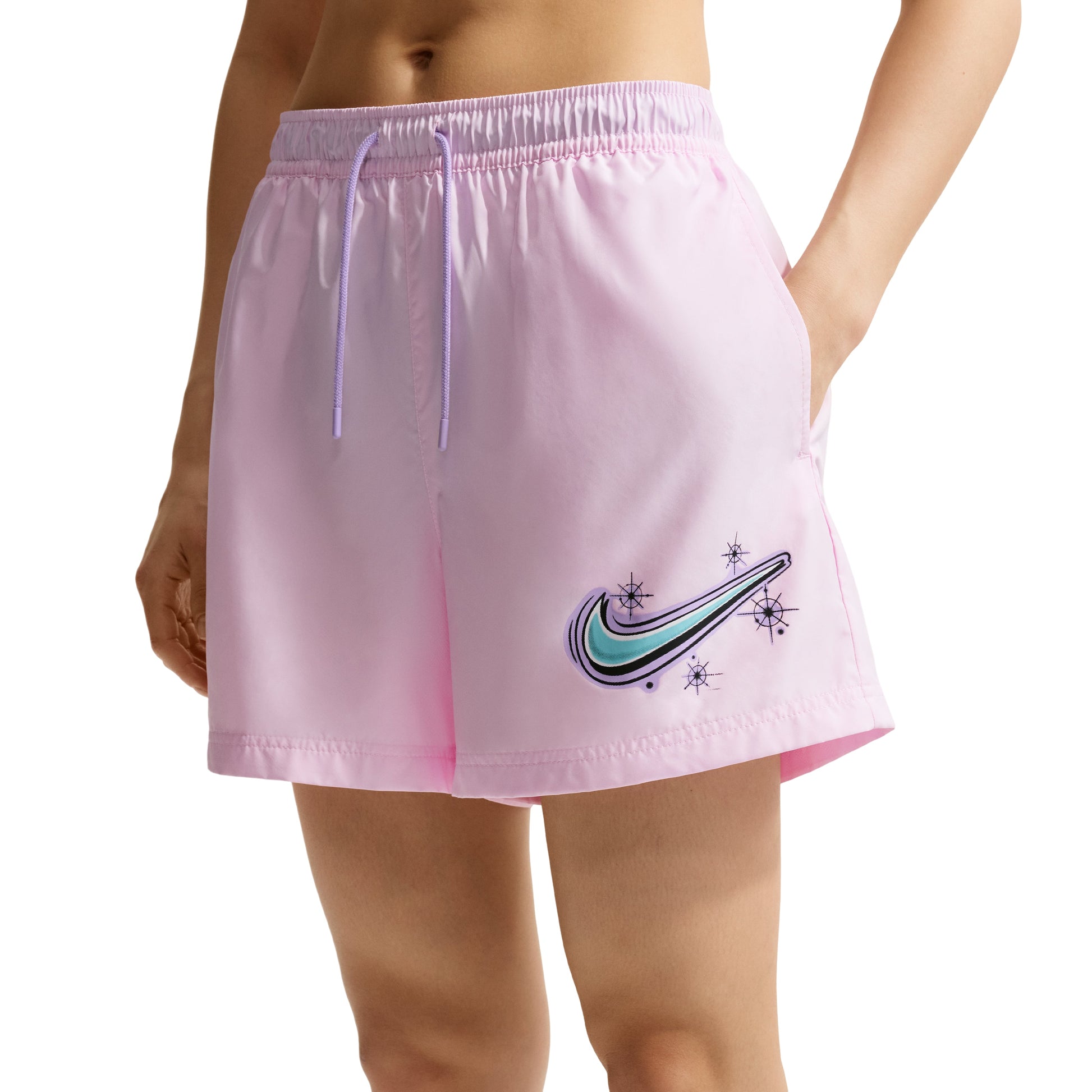 (WMNS) Nike NSW MR Essential Woven Short 'Pink Foam' IR4759-663