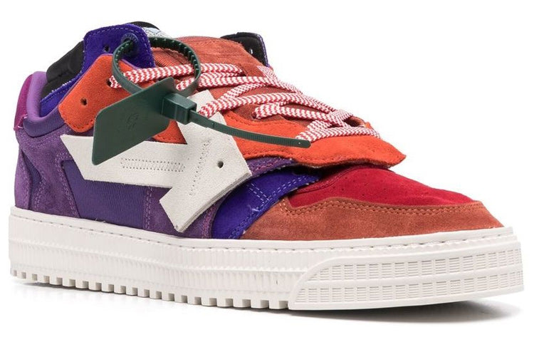 Off-White Floating Arrow Low-Top Sneakers 'Purple Orange White' OMIA151S22LEA0028461