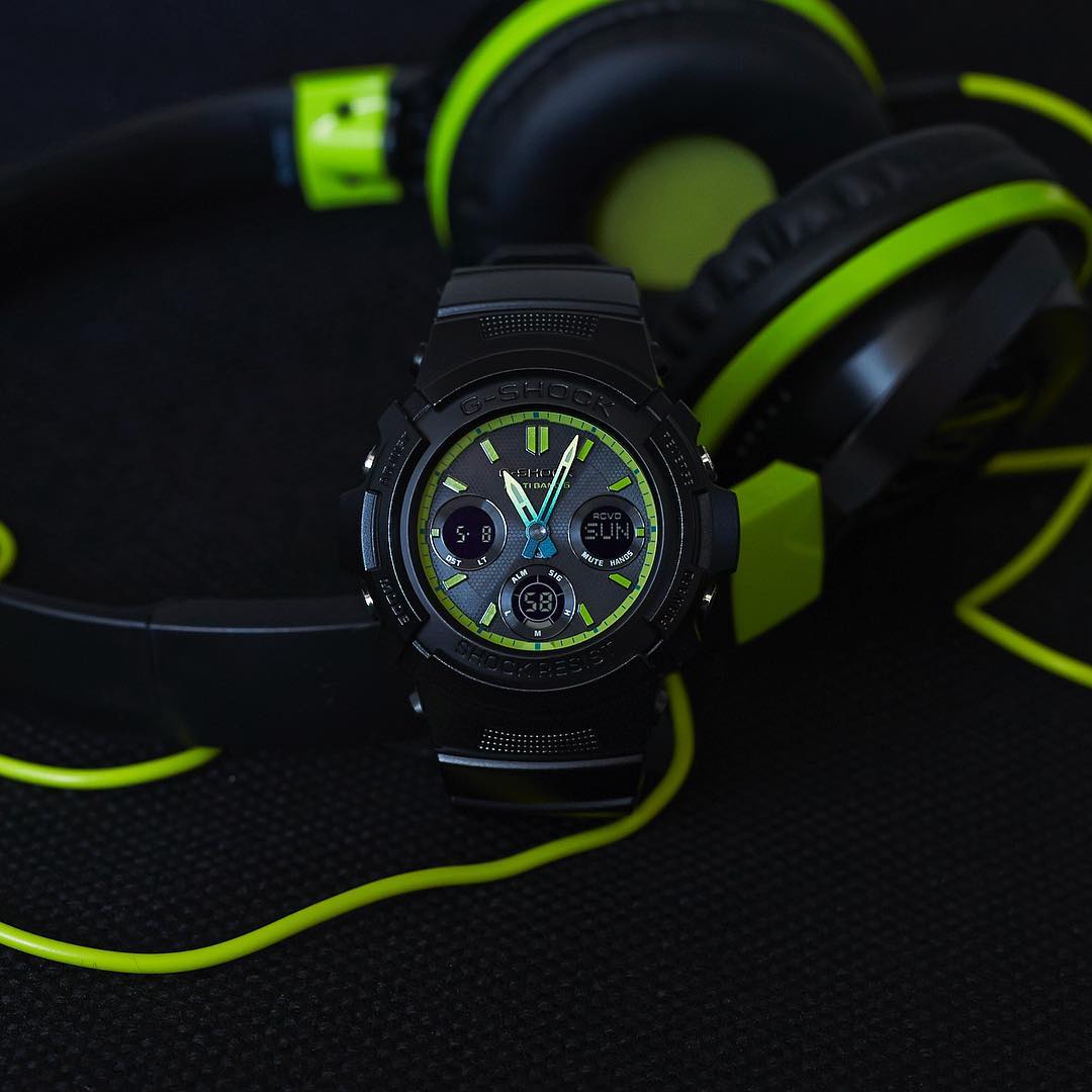 CASIO G-Shock Analog-Digital 'Black' AWG-M100SLY-1A