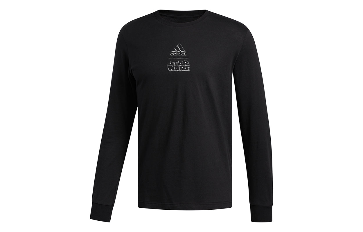 adidas Star War Basketball Casual Sports Long Sleeves Black FN3241