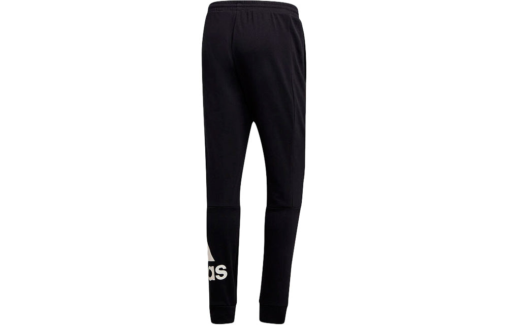 adidas Logo Printing Training Sports Bundle Feet Knit Long Pants Black GD5041