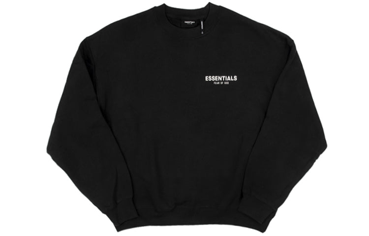 Fear of God Essentials Boxy Crew Sweat Black FOG-FW19-82