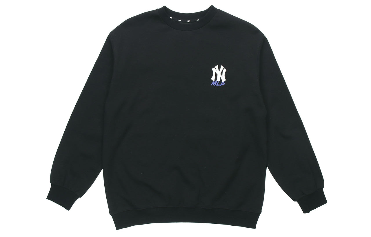 MLB New York Yankees Logo Printing Long-Sleeve Fleece Unisex Black 31MT04941-50L