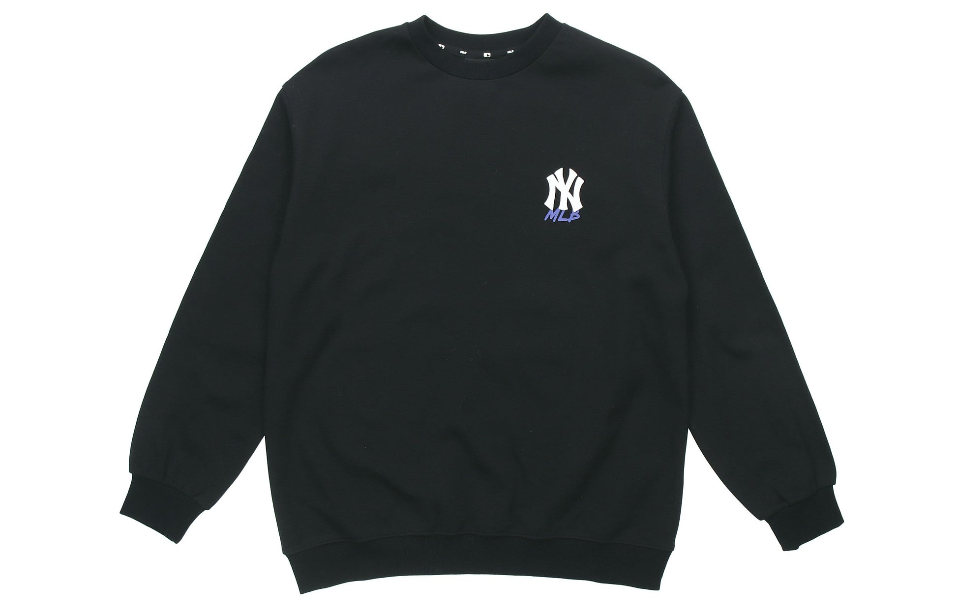 MLB New York Yankees Logo Printing Long-Sleeve Fleece Unisex Black 31MT04941-50L