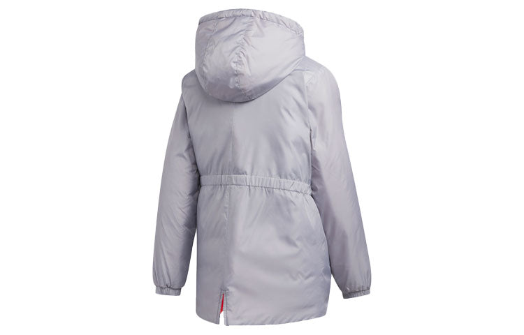 (WMNS) adidas Sports Windproof hooded Jacket Gray EW6337