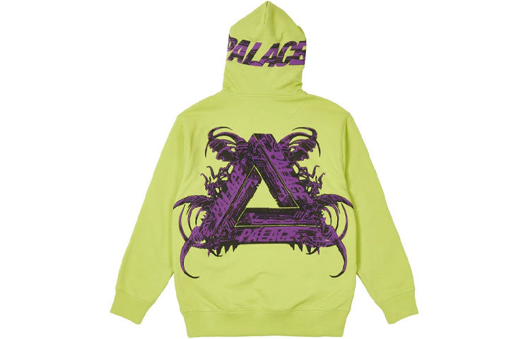 PALACE Tri-me Hood Green Purple Triangle Printing Unisex P20CS159
