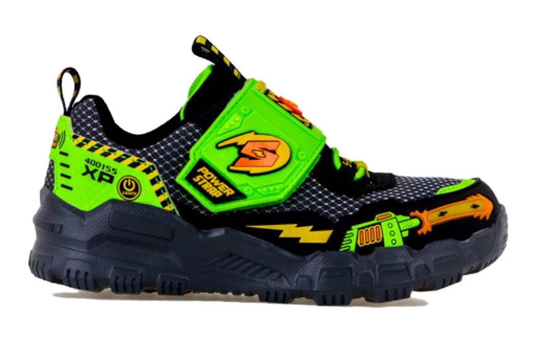 (GS) Skechers Adventure Track-Sound Blaster Sneaker 'Black Green' 400155-LBKLM