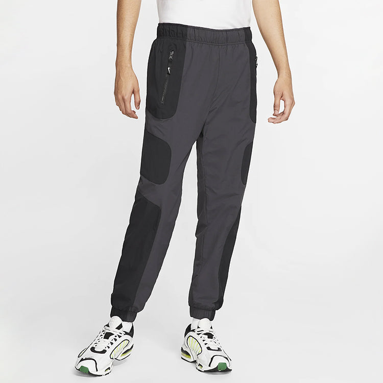 Nike Re-Issue Woven Splicing Casual Long Pants Black BV5215-012