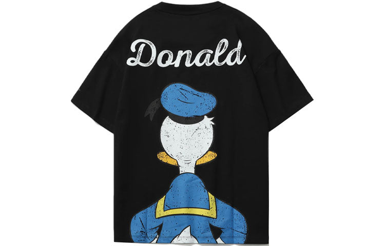 (WMNS) Li-Ning x Disney Crossover Donald Duck Tee 'Black Blue' AHSR540-3