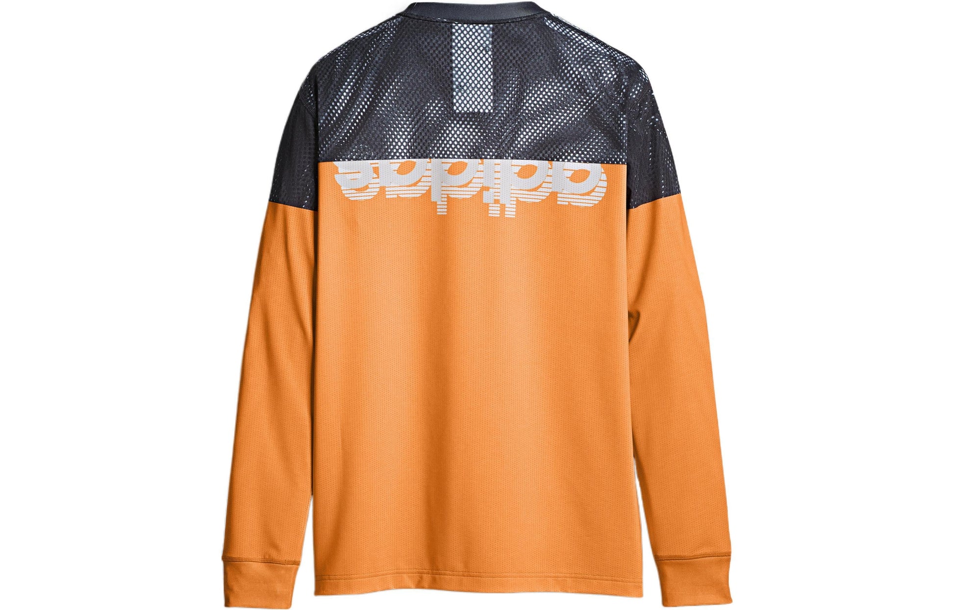 adidas originals x Alexander Wang Crossover Breathable Alphabet Printing Stripe Colorblock Long Sleeves Yellow T-Shirt DT9485
