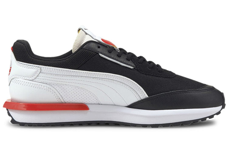 PUMA City Rider As Low-Top Black/White/Red 382554-01
