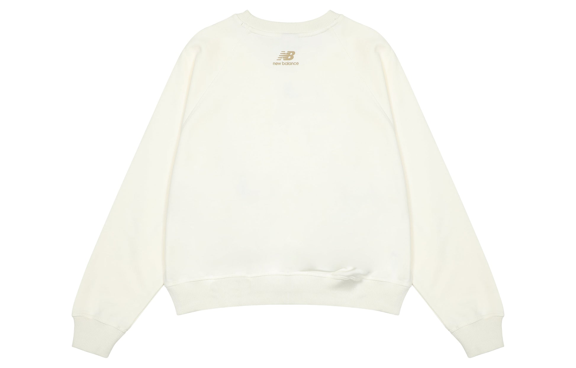 (WMNS) New Balance Casual Pocket Sweatshirt Asia Sizing 'White Brown' AWT23320-CIC