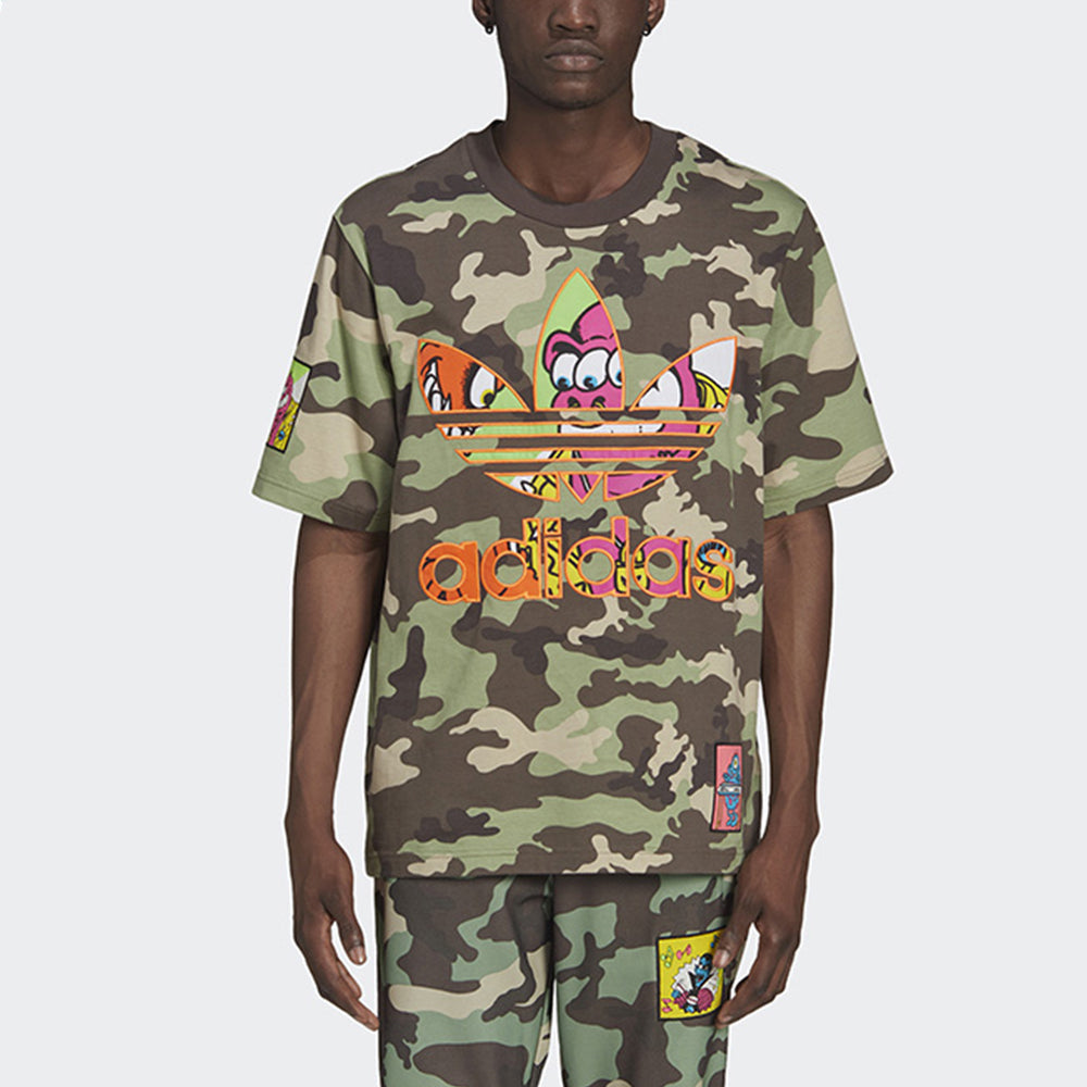 adidas Originals x Jeremy Scott Crossover Tee 'Military Green' H53374
