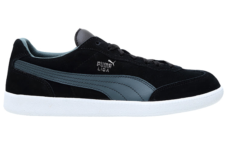 PUMA Liga Suede Low Casual Board Shoes Black/Blue/White 341466-91