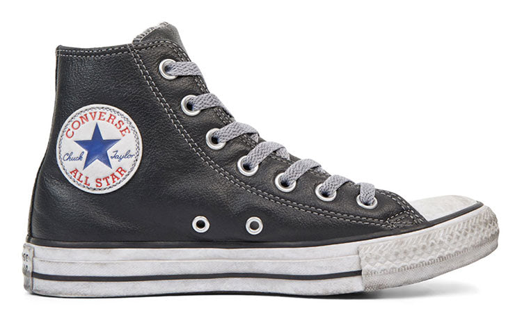Converse Chuck Taylor All Star Leather Vintage Star Studs High Top 'Black White' 165760C
