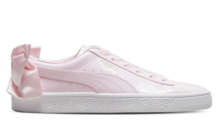 (WMNS) PUMA Basket Bow 'White Pink' 368118-03