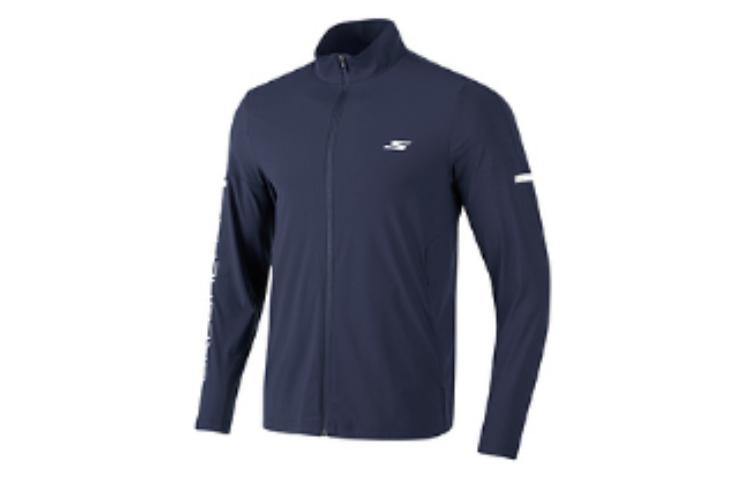 Skechers S Letter Printed Sun Protective Jacket 'Black White' P223M023