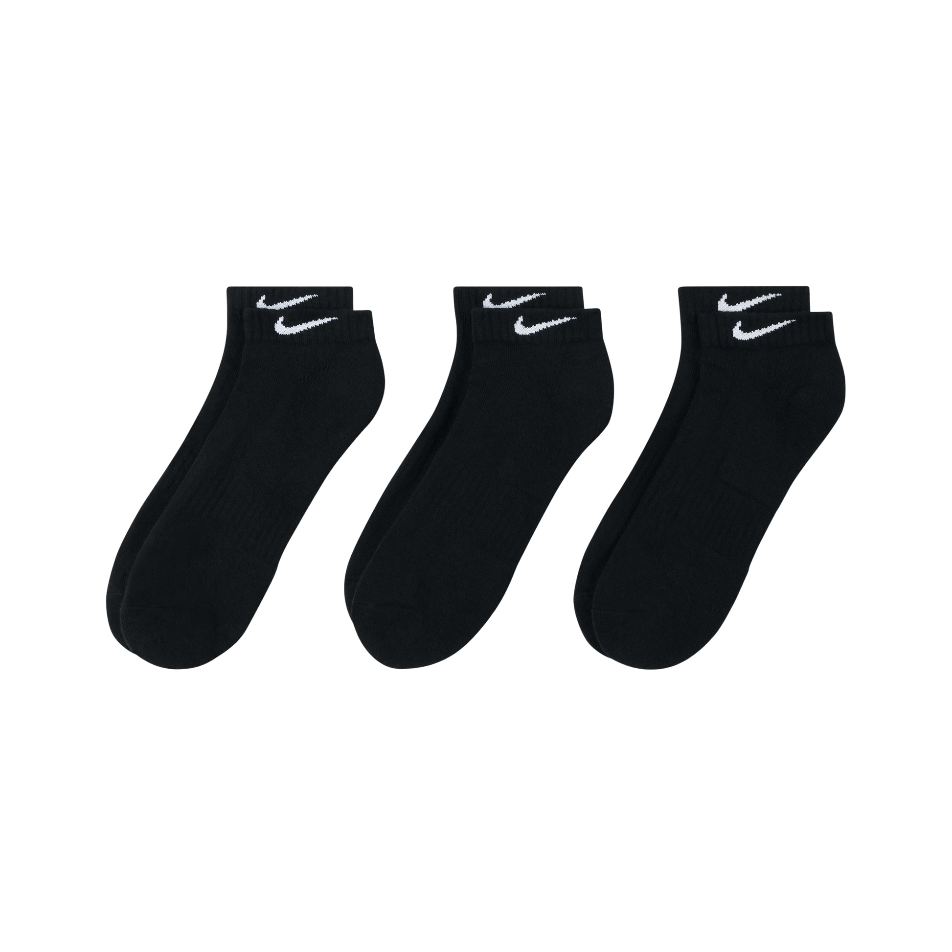 Nike Shock Absorption Training Socks Couple Style 3 Pairs Black SX7670-010