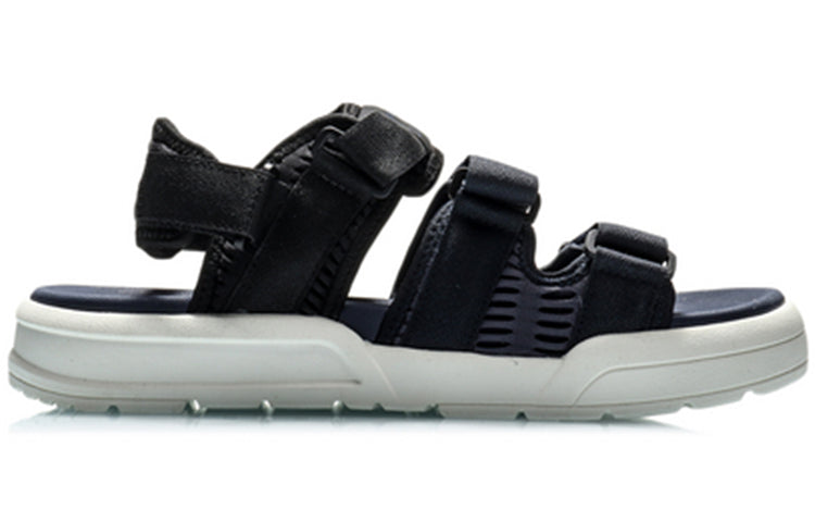 (WMNS) Li-Ning Slippers 'Black White' AGUN012-10