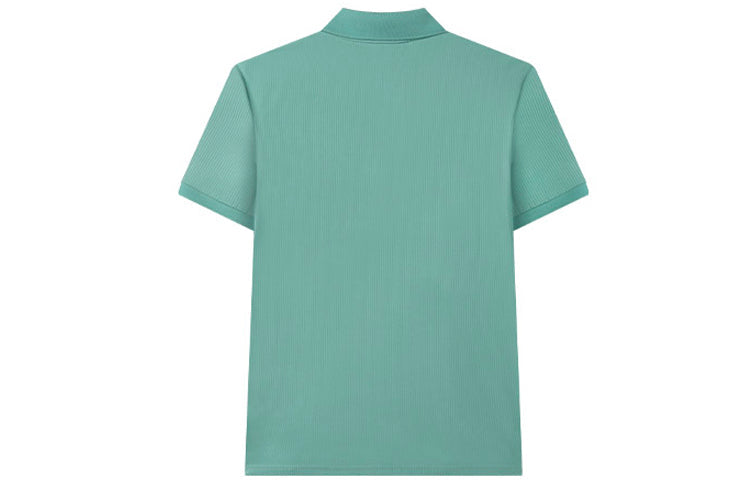 FILA Solid Color Sports Short Sleeve Polo Shirt Gray Green F11M132112F-TQ