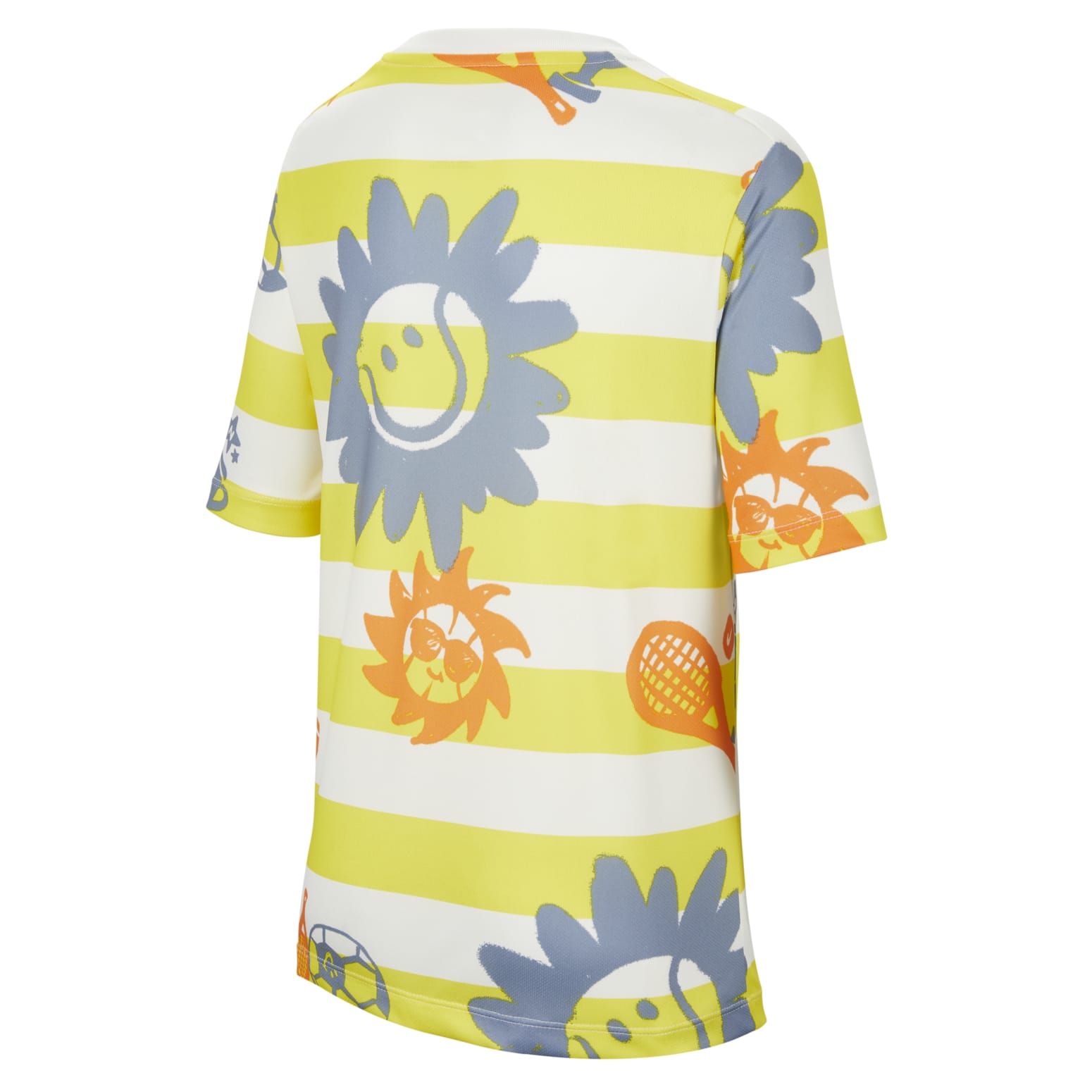 (GS) Nike Dri-FIT Graphic T-Shirt 'Yellow White' HM4639-731